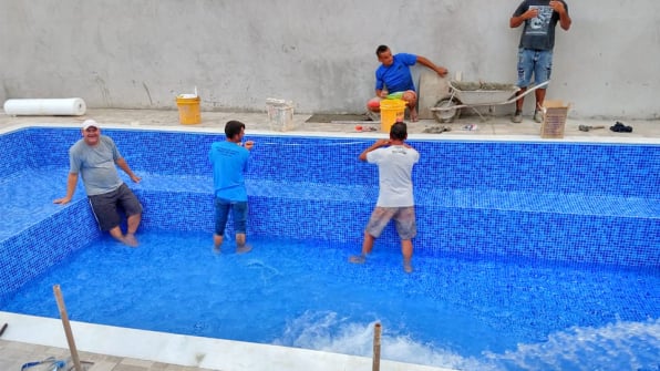 Sabiá Piscinas Troca de Vinil